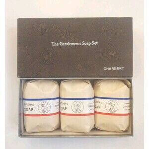 New Old Stock Vintage Box Of 3 Individually Wrapped Charbert Gentlemens Soap Set